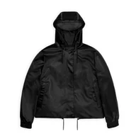 Kurtki damskie - Rains damska kurtka przeciwdeszczowa STRING W JACKET W3 18040 84 BLACK GRAIN-M - miniaturka - grafika 1