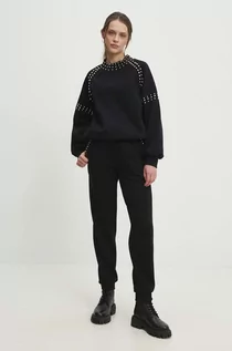 Dresy damskie - Answear Lab dres bawełniany kolor czarny - grafika 1
