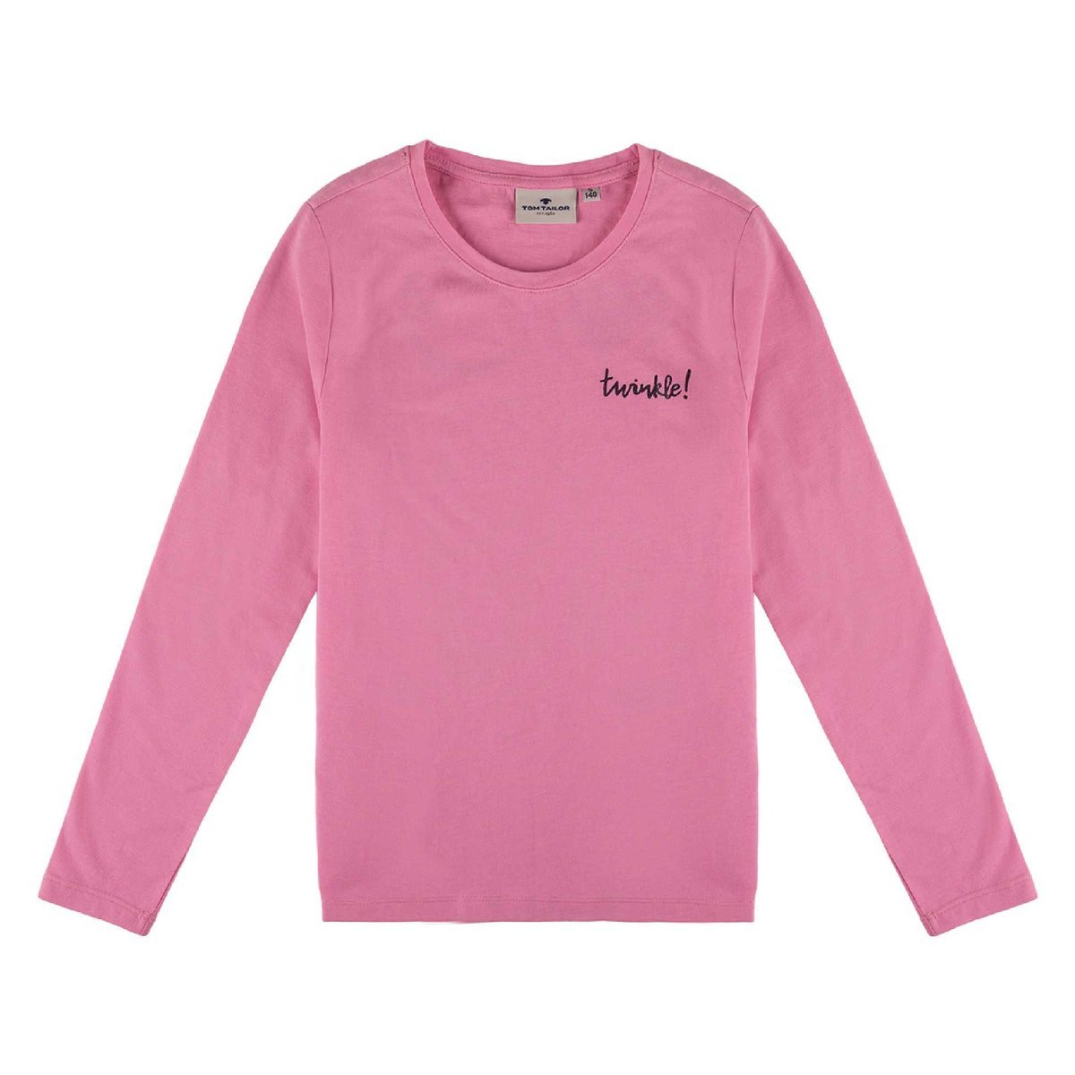 Dziewczęca bluzka z długim rękawem różowa Tom Tailor