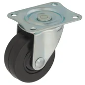 Zawiasy, okucia i inne akcesoria - Zestaw z kołem 75 mm/50 kg, płyta obrotowa - miniaturka - grafika 1