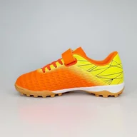 Piłka nożna - Turfy Piłkarskie Dziecięce Wygodne Sportowe Do Gry W Piłkę Nożną Na Rzepy Lekkie Trwałe Stabilne Koldi Pomarańczowe 34 - miniaturka - grafika 1