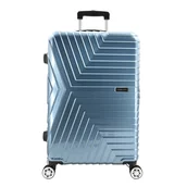 Walizki - Walizka średnia podróżna kółka bagaż 26" - niebieska Semi Line - miniaturka - grafika 1