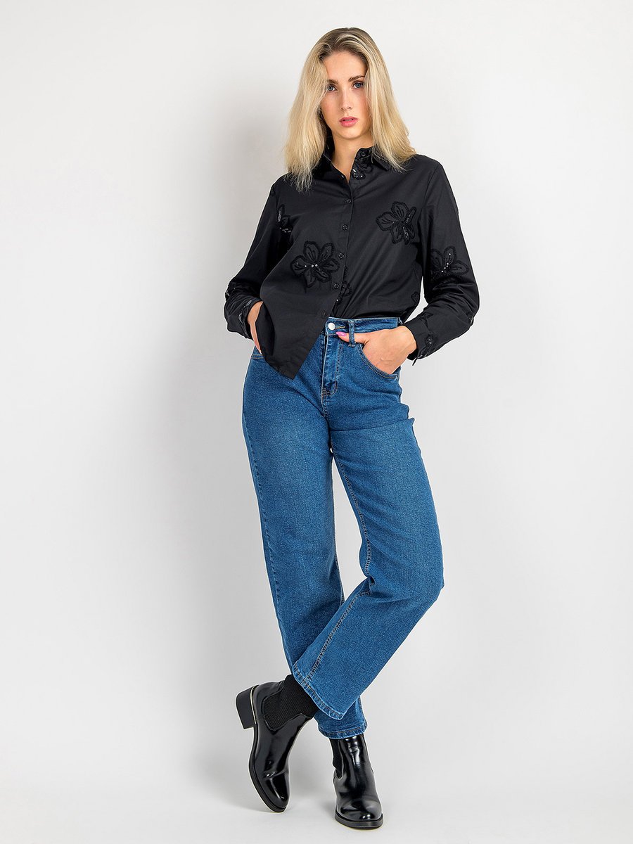 Koszula bawełniana czarny L