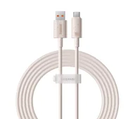 Kable USB - Baseus USB do USB-C Habitat Series 100W 2m Różowy - miniaturka - grafika 1
