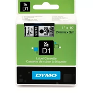 Dodatki do drukarek i skanerów - DYMO RHINO Taśma D1 53710 24mm x 7m - przezroczysta/czarny nadruk S0720920 - miniaturka - grafika 1