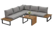 Meble ogrodowe - Narożnik do ogrodu PASADENA Dark Grey - FOCUS GARDEN - miniaturka - grafika 1