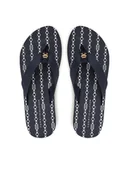 Klapki i japonki damskie - Tommy Hilfiger Japonki Th Chain Print FW0FW08514 Granatowy - miniaturka - grafika 1