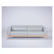 Sofy i kanapy - Niebieskoszara sofa z konstrukcją z drewna dębowego Gazzda Fawn, 240 cm - miniaturka - grafika 1