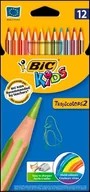 Przybory szkolne - Bic Kredki TROPICOLOR PUDEŁKO 12 - miniaturka - grafika 1
