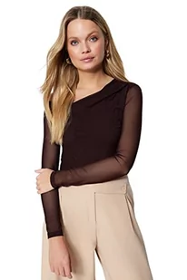 Trendyol Damskie body z dzianiny z nadrukiem zwierzęcym, Brązowy, L - Body - miniaturka - grafika 1