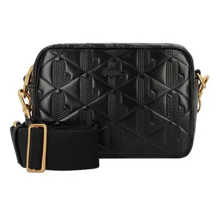 Lacoste Maheki Mini Torba Torba na ramię S Skórzany 18 cm czarny - Torebki damskie - miniaturka - grafika 1