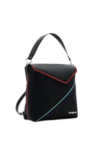 Desigual Women's Accessories PU plecak mini, czarny, jeden rozmiar - Torebki damskie - miniaturka - grafika 1
