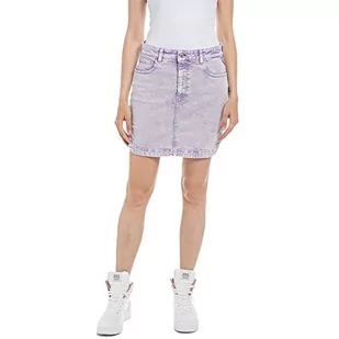 Replay Damska spódnica W9902, 006 Light Purple, 33, 006 Jasnofioletowy - Spódnice - miniaturka - grafika 1