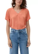 Koszulki i topy damskie - s.Oliver T-shirt damski, pomarańczowy, 40 - miniaturka - grafika 1