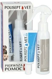 Polisept VET Apteczka - pierwsza pomoc (Spray 100ml + Wound Gel 30ml) - Specjalistyczne artykuły dla zwierząt - miniaturka - grafika 1