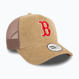 Czapka z daszkiem New Era Cord Trucker Red Sox med beige - Czapki damskie - miniaturka - grafika 1