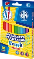 Kredki, ołówki, pastele i pisaki - Astra, Flamastry pędzelkowe Brush, 10 kolorów - miniaturka - grafika 1