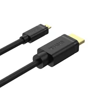 Adaptery i przejściówki - Unitek Y-C182 Kabel micro HDMI HDMI 2.0 4K 60Hz 2m - miniaturka - grafika 1