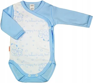 Body KOPERTOWE 100% Bawełna Misie NIEBIESKIE r 56 KLEKLE - Body dla niemowląt - miniaturka - grafika 1