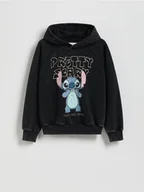 Bluzy dla dziewczynek - Reserved - Bluza Lilo i Stitch - czarny - miniaturka - grafika 1