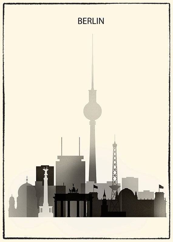 PUZZLE Berlin Niemcy Vintage Retro + IMIĘ Pudełko 120 el.