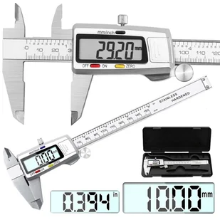 PROFESJONALNA SUWMIARKA ELEKTRONICZNA 150 MM POMIAR ODCZYT 0.01 EKRAN LCD D908 - Suwmiarki i mikrometry PROFESJONALNA SUWMIARKA ELEKTRONICZNA 150 MM POMIAR ODCZYT 0.01 EKRAN LCD D908 - Suwmiarki i mikrometry - miniaturka - grafika 1
