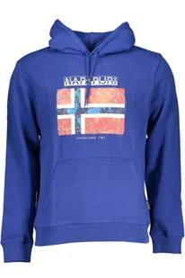 NIEBIESKA BLUZA BEZ ZAMKA MĘSKA NAPAPIJRI - Bluzy męskie - miniaturka - grafika 1