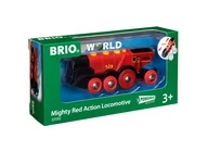 Pociągi dla dzieci - TM Toys Duża czerwona lokomotywa na baterię BRIO - miniaturka - grafika 1