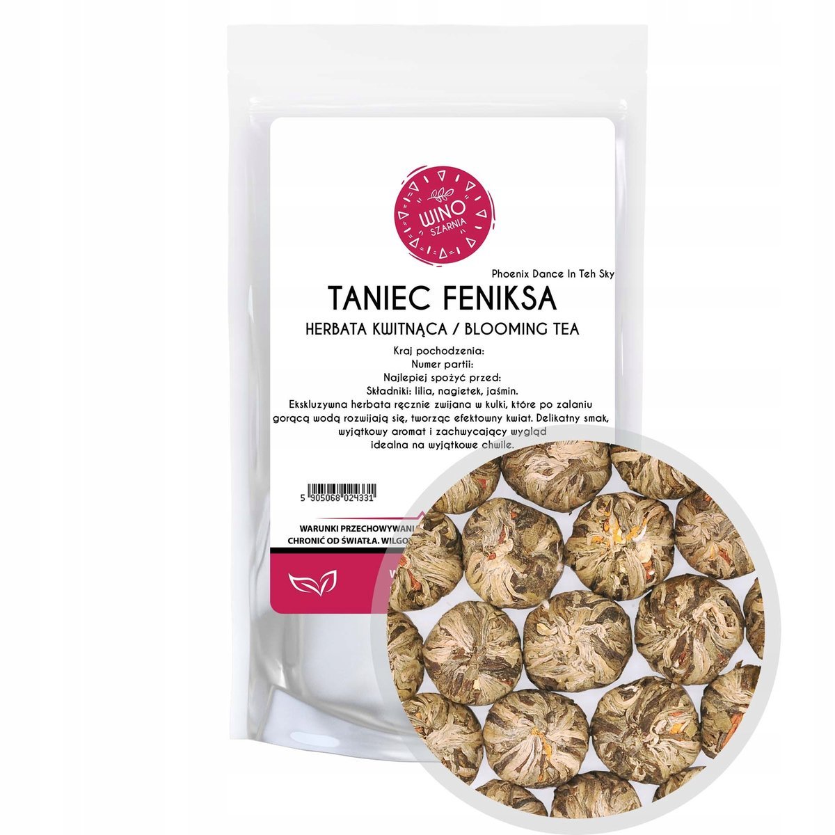 Herbata kwitnąca zielona Taniec Feniksa Na Niebie - Phoenix Dance - 50g 25.00
