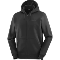 Bluzy sportowe męskie - BLUZA MĘSKA SALOMON LOGO FZ M C25217 - miniaturka - grafika 1