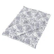 Koce - Kolorowy koce na fotel 100x135 Niebieskie róże eko, Fabricsy - miniaturka - grafika 1