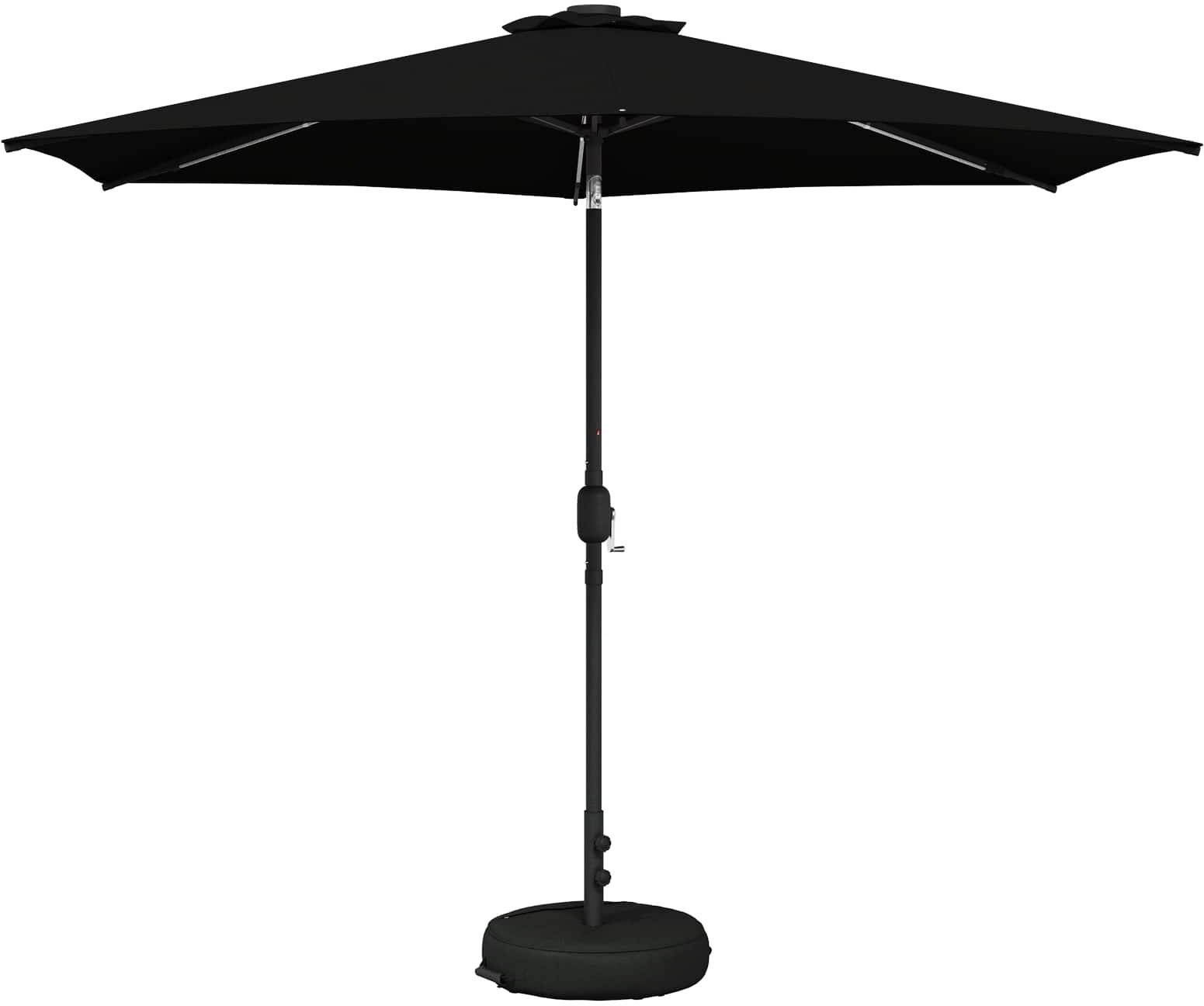 vidaXL vidaXL Parasol ogrodowy z LED-owymi lampkami 300 x 300 cm Poliester