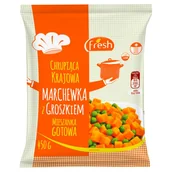 Mrożonki warzywne i owocowe - Fresh Marchewka z groszkiem 450 g - miniaturka - grafika 1