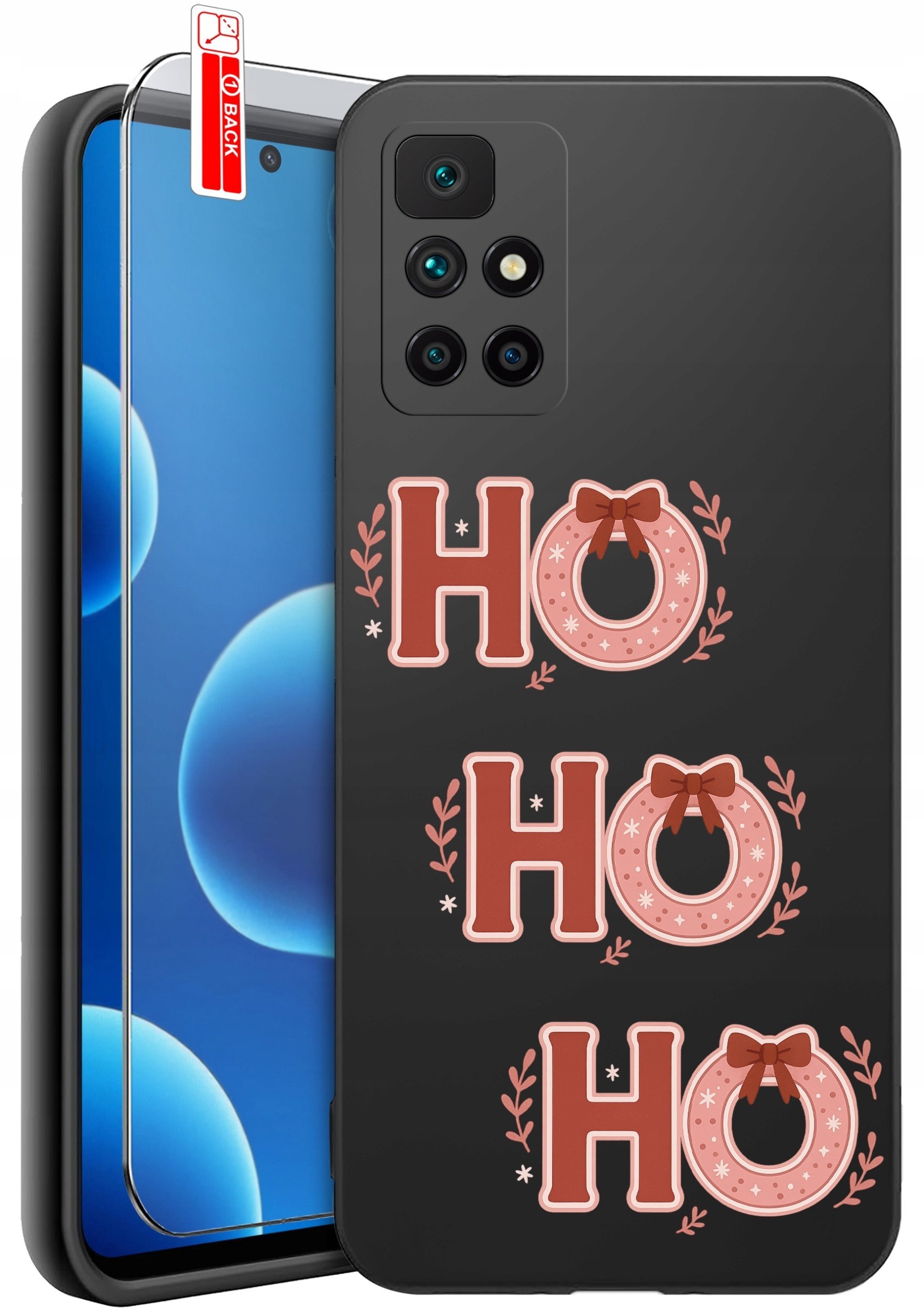 krainaGSM Etui Do Xiaomi Redmi 10 Wzory Silikonowe Matt Case + Szkło 9H