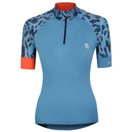 Koszulki sportowe damskie - Damska koszulka kolarska Dare 2b Follow Through Jrsy Rozmiar: XL / Kolor: niebieski - miniaturka - grafika 1