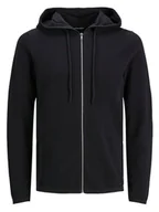 Swetry męskie - Jack & Jones Kardigan "Hill" w kolorze czarnym - miniaturka - grafika 1