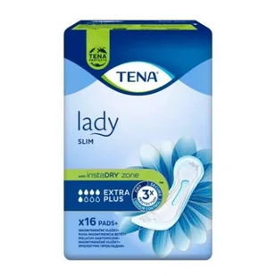 Tena lady slim extra plus, wkładki urologiczne, 16 sztuk - Pieluchy dla dorosłych - miniaturka - grafika 1