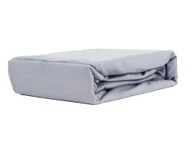Prześcieradła - PRZEŚCIERADŁO Z GUMKĄ JERSEY VIP BOK 30CM BAWEŁNA JASNY SZARY 80x180 - miniaturka - grafika 1