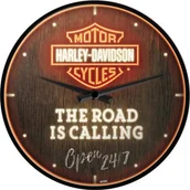 Zegary - Zegar ścienny Harley Davidson Neon - miniaturka - grafika 1