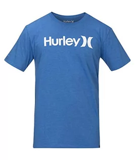 Koszulki dla chłopców - Hurley Hurley Chłopcy B One&only Solid Tee S/S T-shirty niebieski Gym Blue L BQ1504 - grafika 1