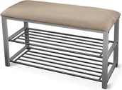 Szafki na buty - Kondela Stojak na buty z ławką Langella - beż/szary - miniaturka - grafika 1