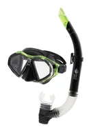 Maski do nurkowania - AQUAWAVE Zestaw do nurkowania AQUAWAVE VANUA SET 38494-BLK/LIME - miniaturka - grafika 1