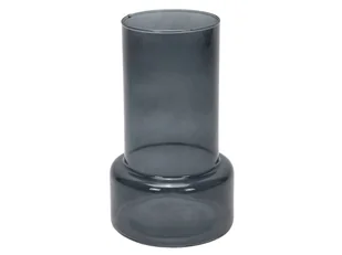 Szklany Wazon Minimalistyczny Szary/Złoty 17cm - Wazony i flakony - miniaturka - grafika 1