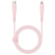 Kable - ENERGEA kabel Flow USB-C - Lightning C94 MFI 1.5m różowy/pink 60W 3A PD Fast Charge - miniaturka - grafika 1