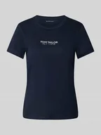 Koszulki i topy damskie - T-shirt o kroju regular fit z czystej bawełny ekologicznej - miniaturka - grafika 1