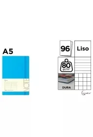 Notatnik A5/96K niebieski MIX - Notesy i bloczki - miniaturka - grafika 1