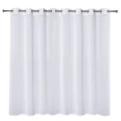 Firany - Firanka z kółkami MARY 290 x 160 cm biały - miniaturka - grafika 1
