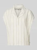 Spodenki damskie - Koszula casualowa o kroju regular fit z mieszanki wiskozy i lnu - miniaturka - grafika 1