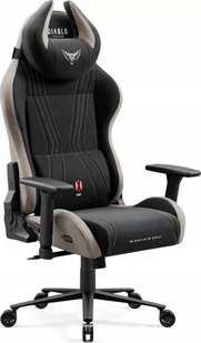 Fotel Diablo Fotel gamingowy materiałowy Diablo X-Horn 2.0, Normal Size, Camel Black - Fotele gamingowe - miniaturka - grafika 1