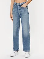 Spodnie damskie - Tommy Hilfiger Jeansy WW0WW38906 Niebieski Relaxed Fit - miniaturka - grafika 1
